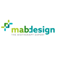 Découvrez le logo de Mab Design, une référence dans le domaine des biomédicaments et de l'innovation biotechnologique.